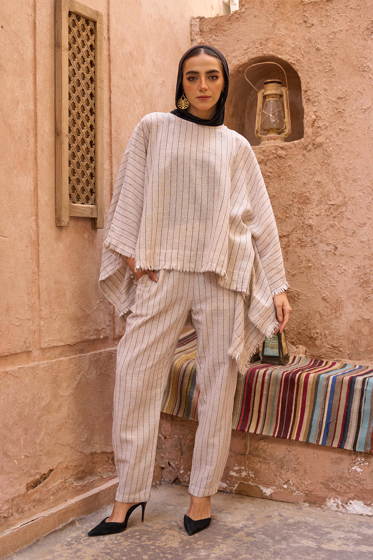 Linen Striped Pants