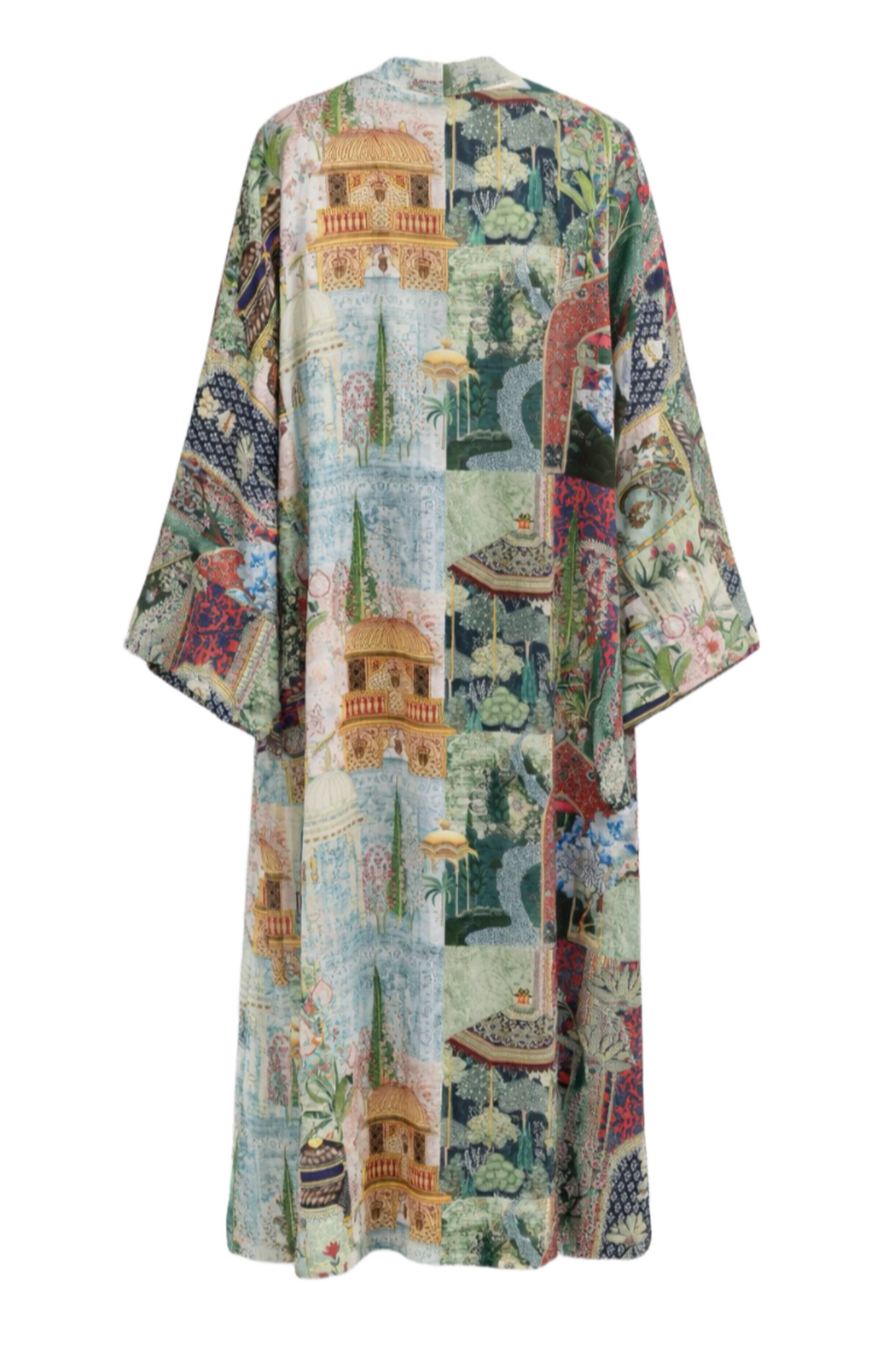 Scenic-Print Kimono