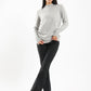 Ribbed Mock Neck Pullover - Clue Wear