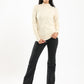 Ribbed Mock Neck Pullover - Clue Wear