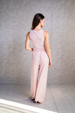 Textured Wide Pants