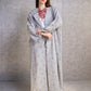 Embroidered belted Kimono