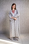 Embroidered belted Kimono