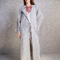 Embroidered belted Kimono