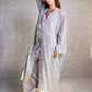 Embroidered belted Kimono
