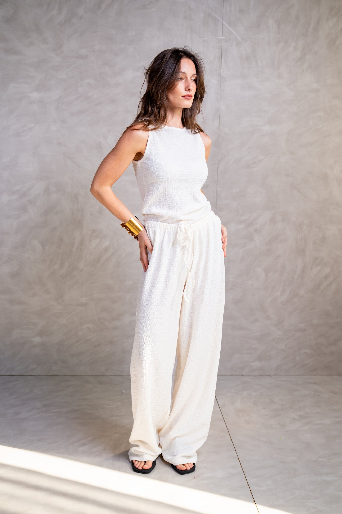Textured Sleeveless Top