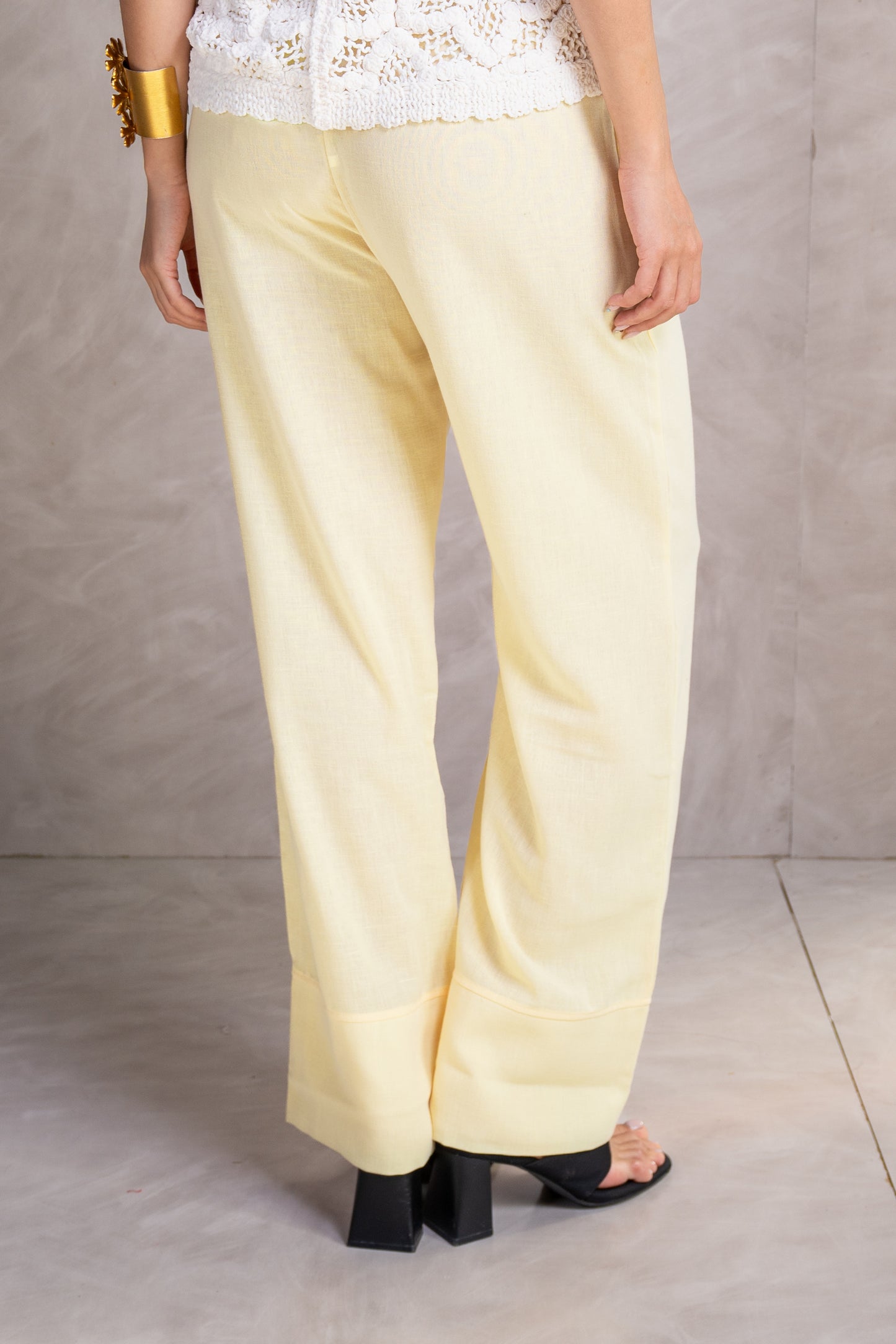 Drawstring Wide-Leg Pants