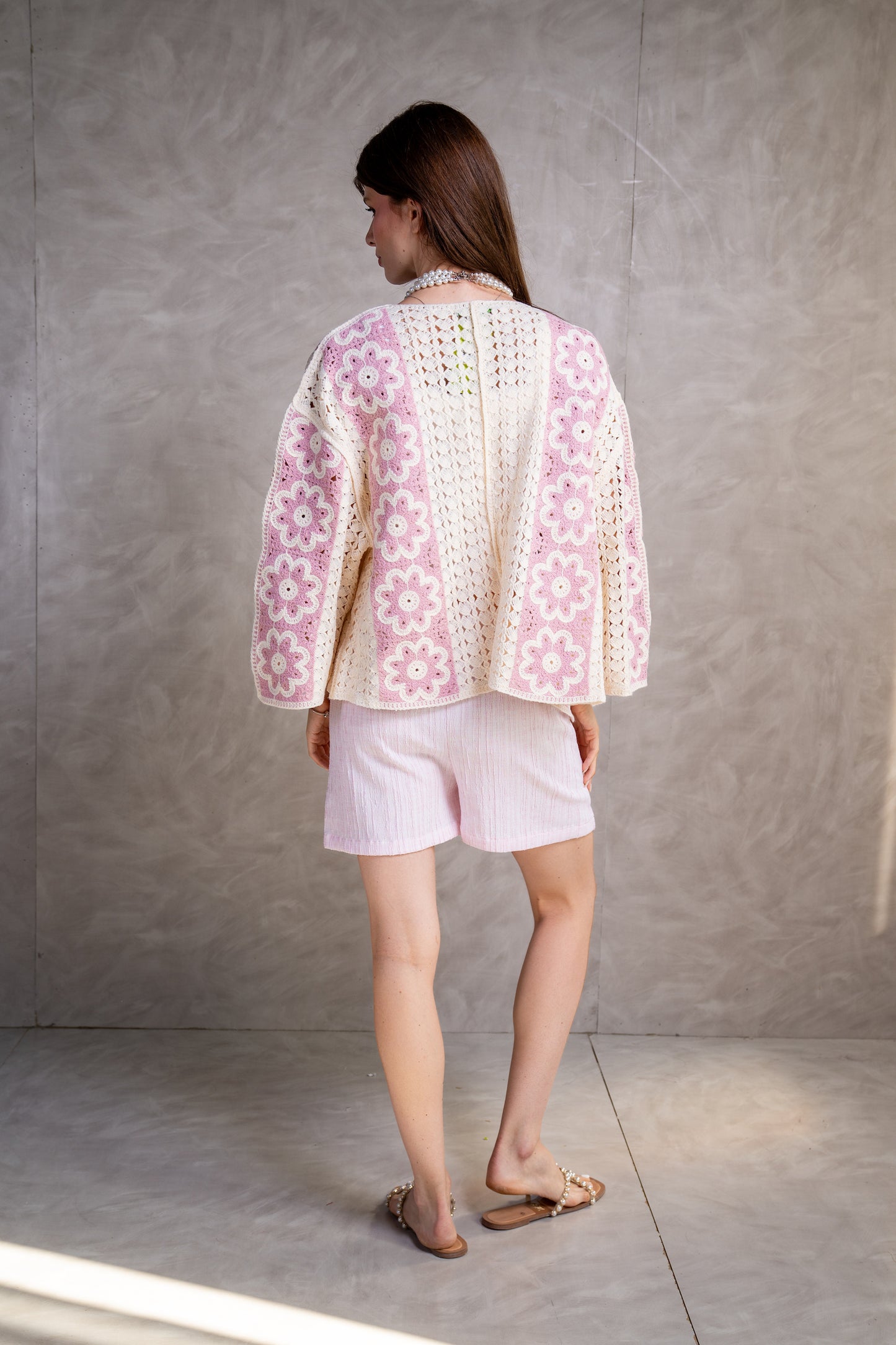 Floral Crochet Cardigan