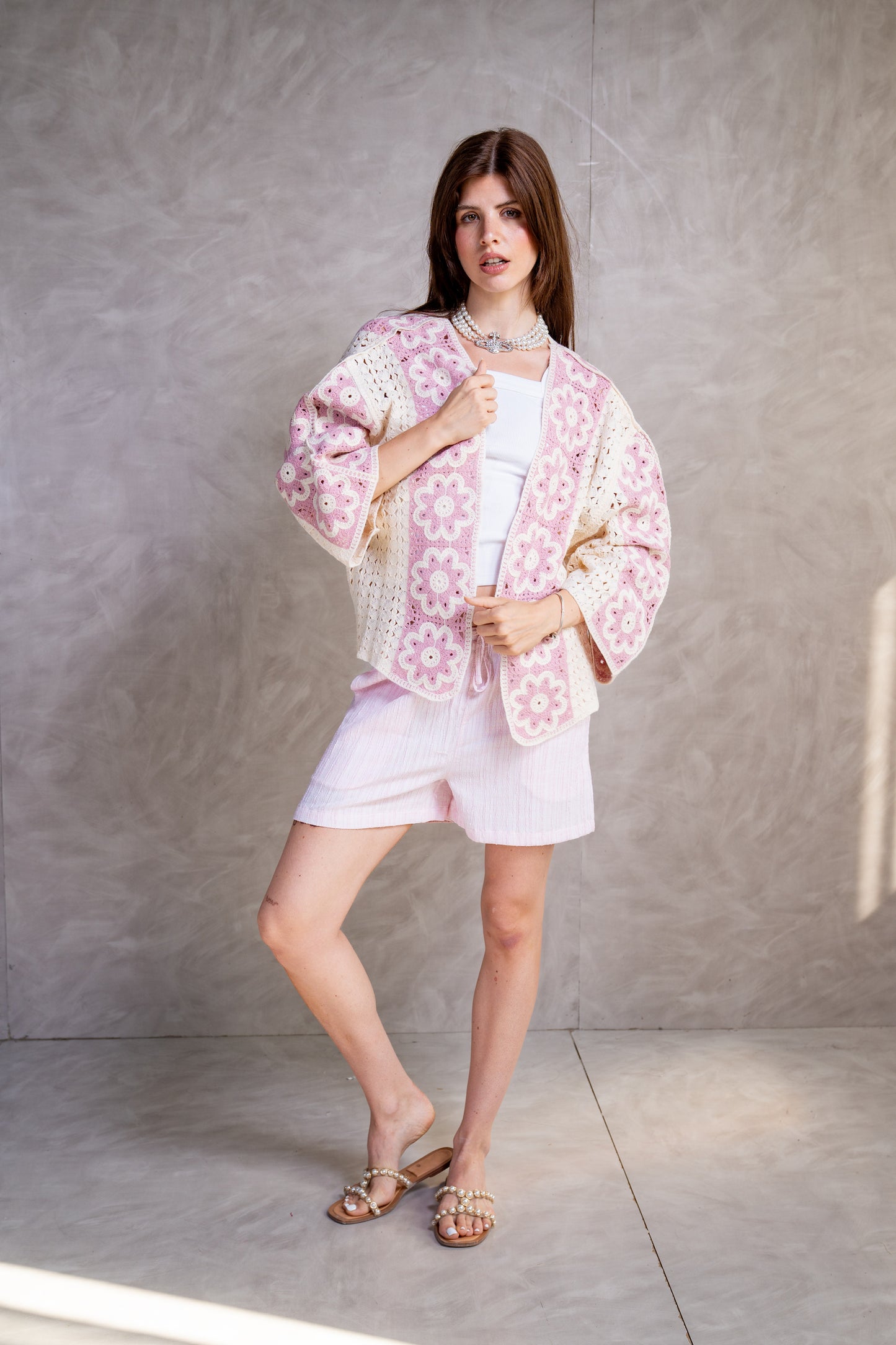 Floral Crochet Cardigan