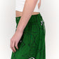 Palm Printed Green Pants
