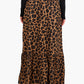 Tiger Print Tiered Skirt