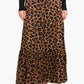 Tiger Print Tiered Skirt
