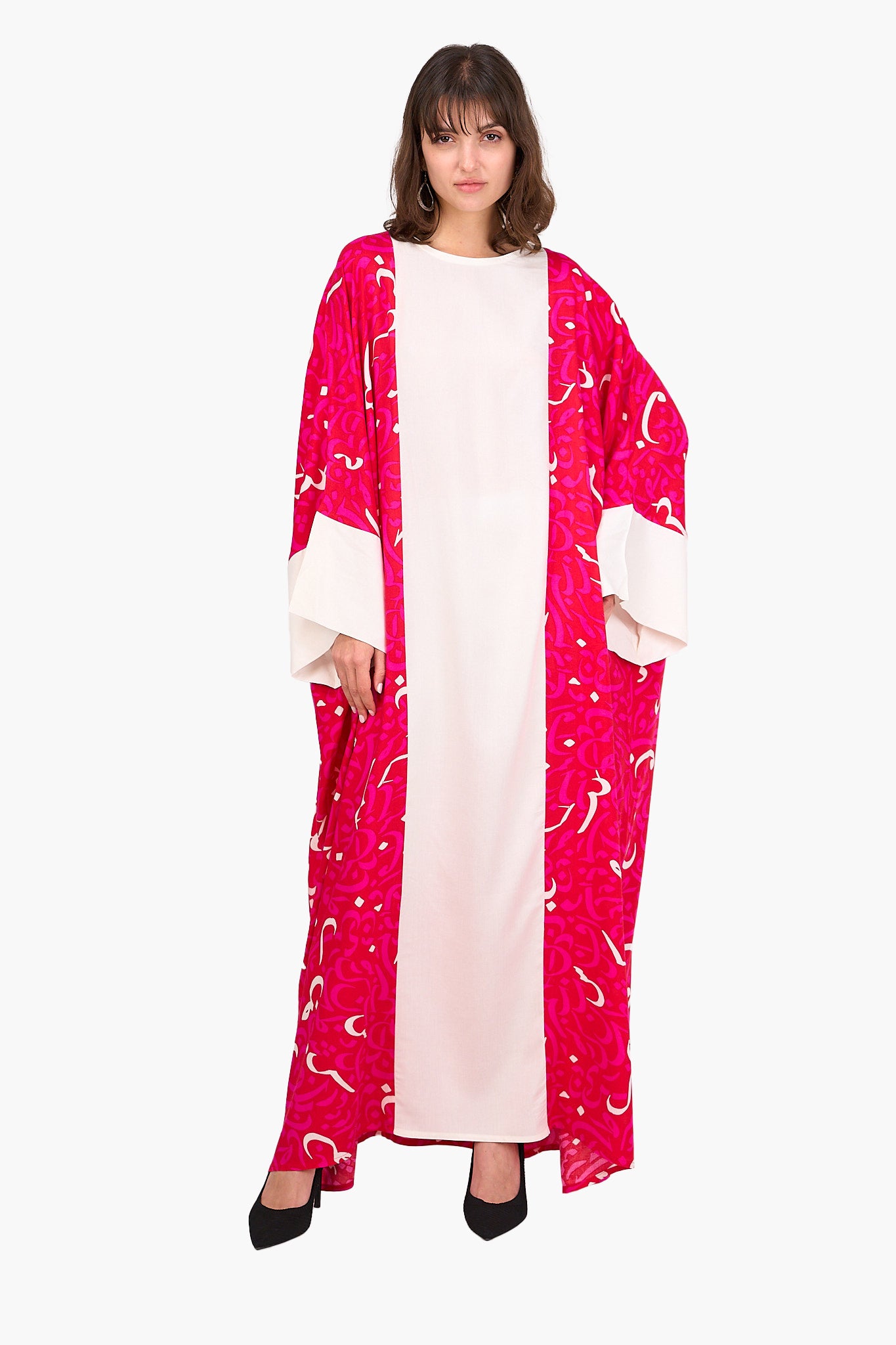 Printed Arabic Letters Abaya