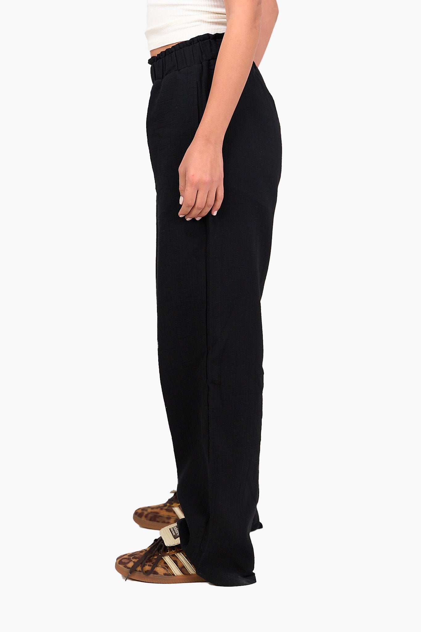 Relaxed Tencel Wide-Leg Pants