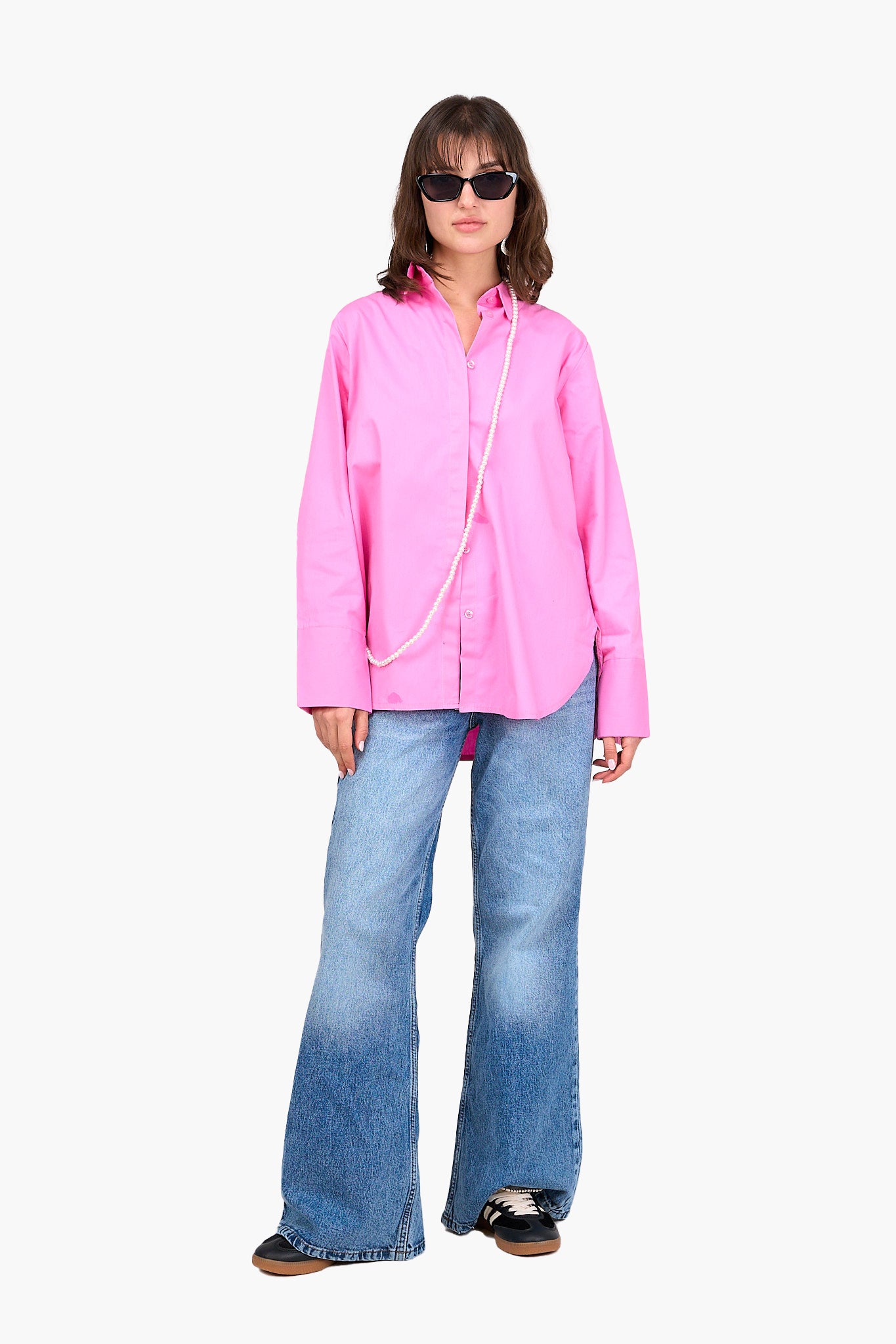 Poplin Hidden Placket Shirt