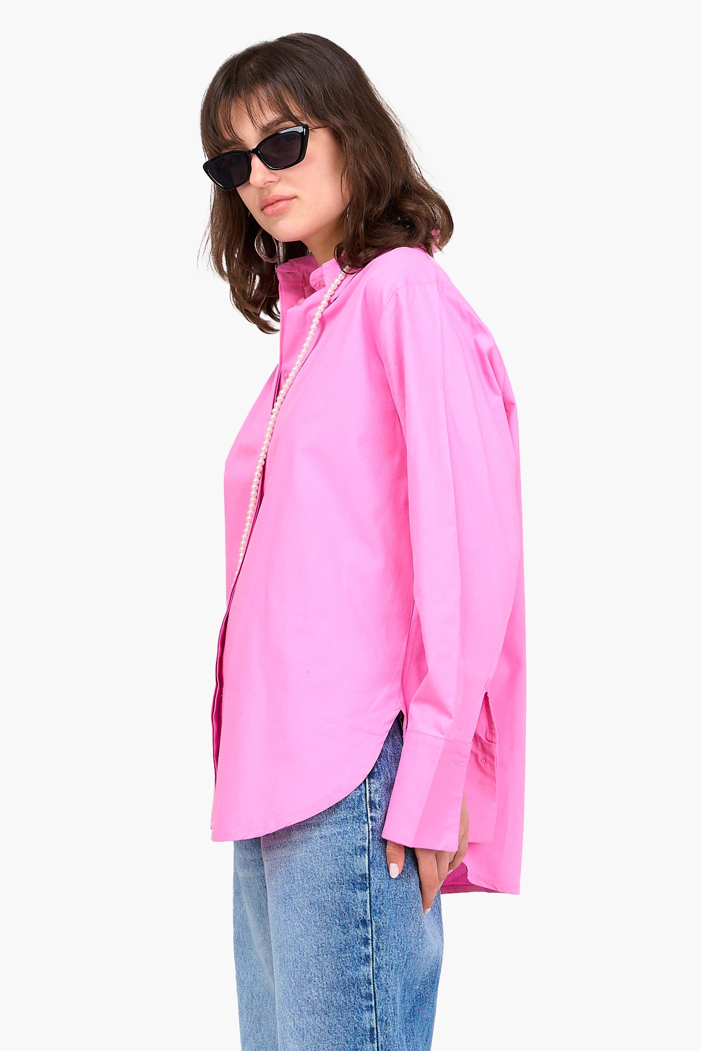 Poplin Hidden Placket Shirt