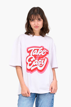 "Take It Easy" Printed T-Shirt