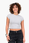 Cotton Blend Cropped Top