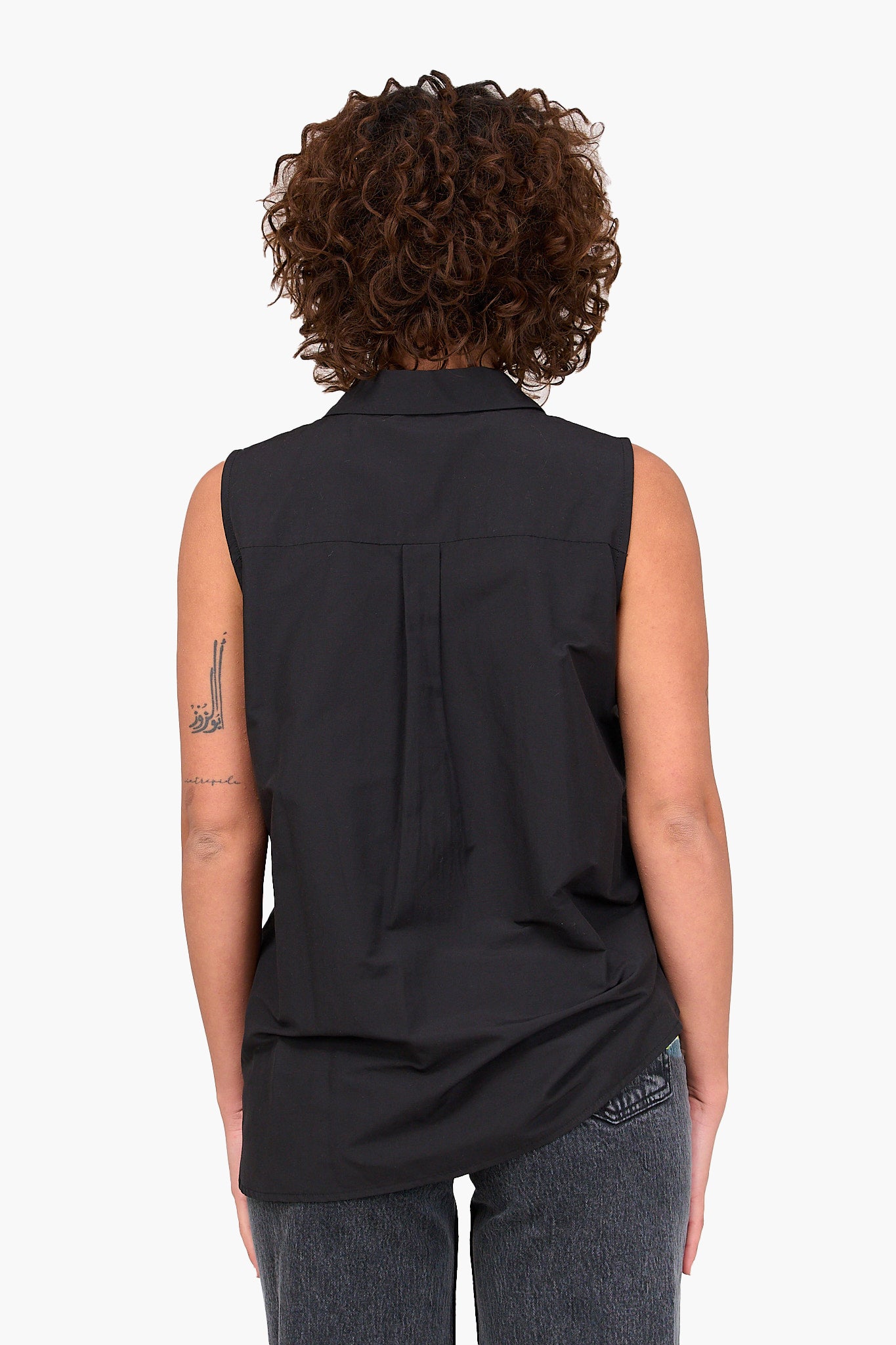 Poplin Sleeveless Shirt
