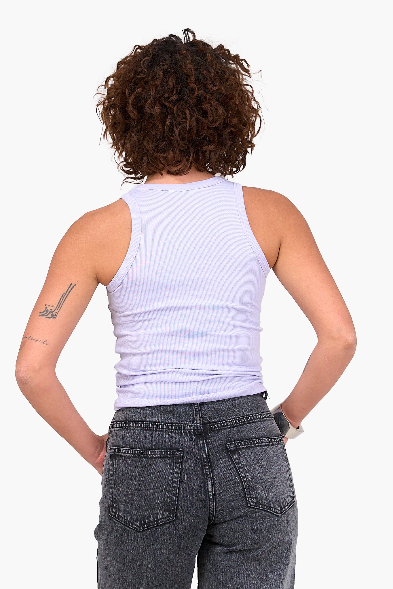 Ribbed Cotton Cropped Top