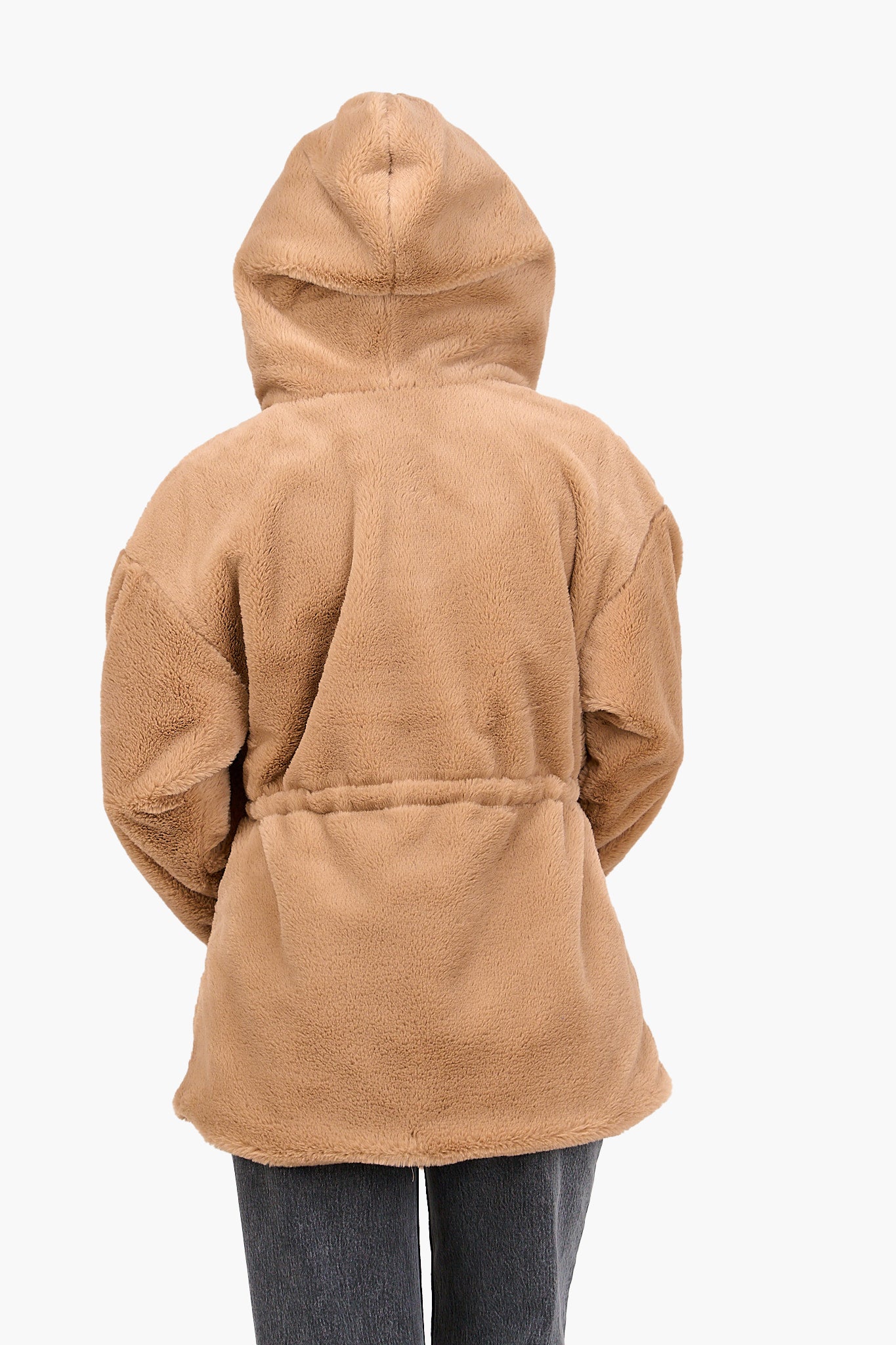 Wool Blend Hooded Jacket